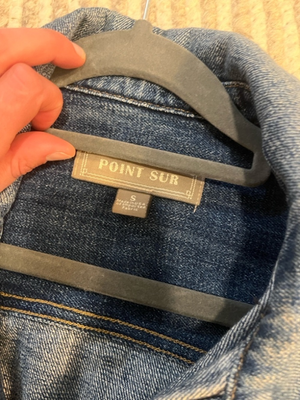 Point Sur Limited Edition Oversized Trucker Denim Jacket Medium wash - Picture 5 of 7